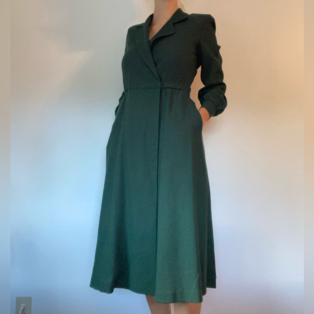Wool Mid Length Dress